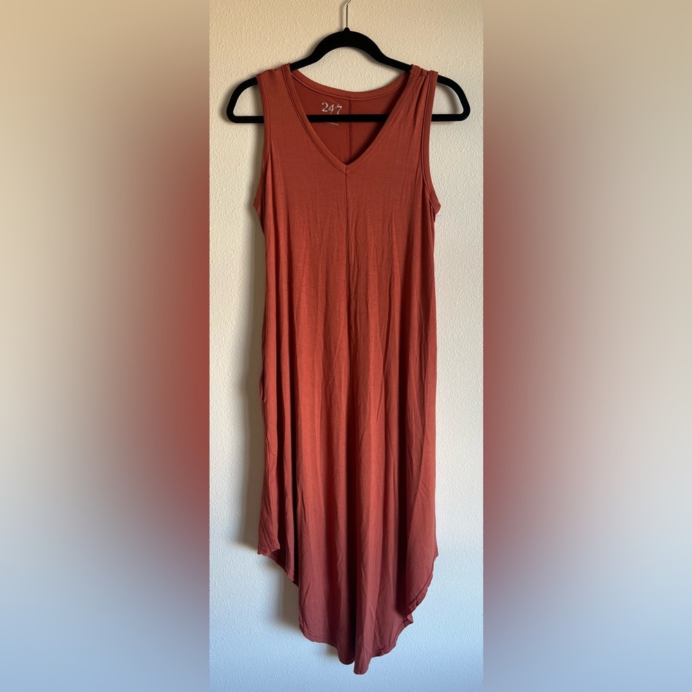 Maurices Sleeveless Rust Dress